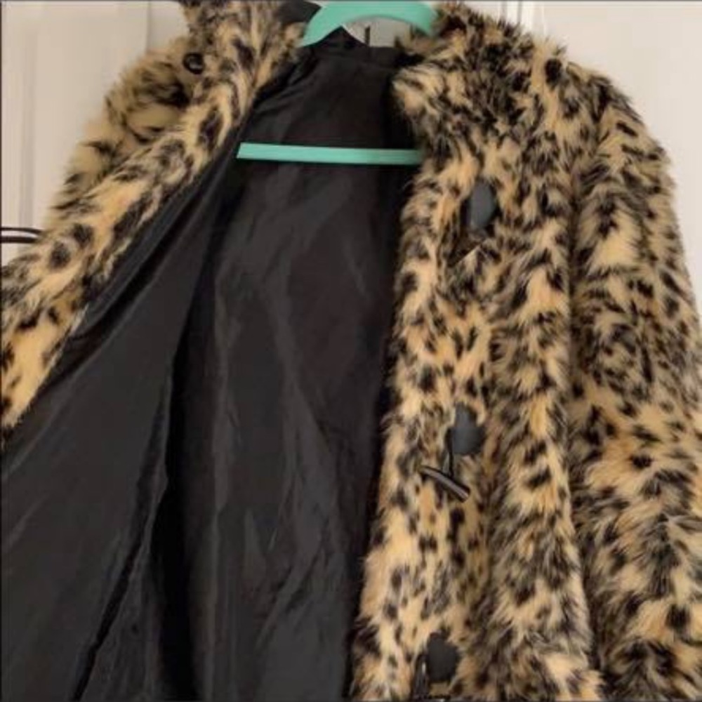 fluffy coat with hood